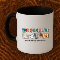 Your Words Matter Speech Therapy Appreciation Coffee Mug thumb 2