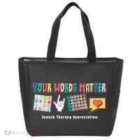 Your Words Matter Speech Therapy Appreciation Tote Bag thumb 0