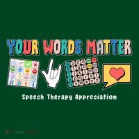 Your Words Matter Speech Therapy Appreciation Visor thumb 3