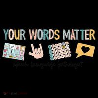 Your Words Matter Speech Therapy Appreciation Toddler Hoodie thumb 2