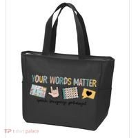 Your Words Matter Speech Therapy Appreciation Tote Bag thumb 3
