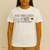 Your Words Matter Speech Therapy Appreciation T-Shirt thumb 4
