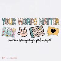 Your Words Matter Speech Therapy Appreciation Beanie thumb 2