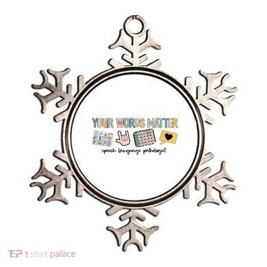 Your Words Matter Speech Therapy Appreciation Ornament