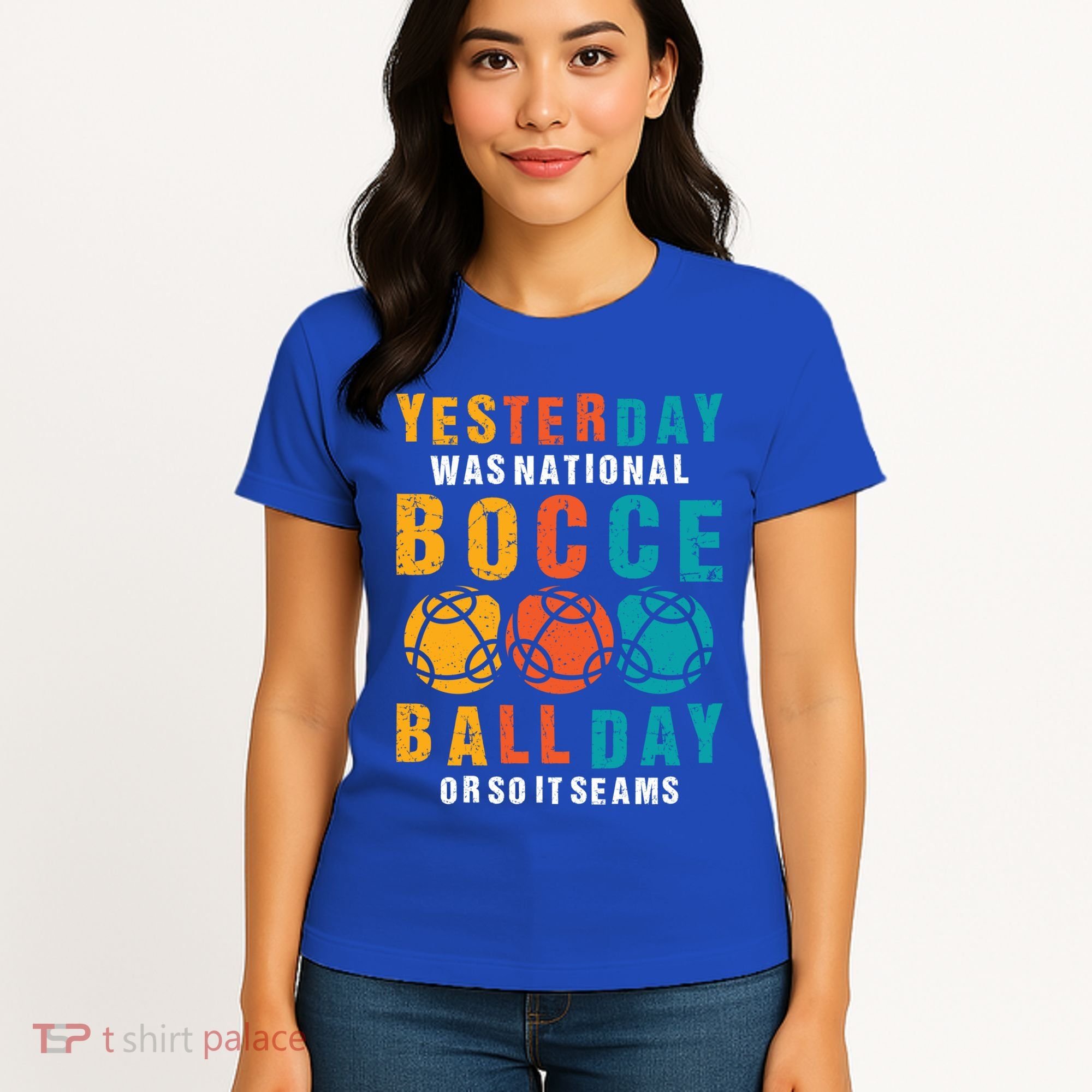 Yesterday Was National Bocce Ball Day Bocce Ball Gift Women's T-Shirt