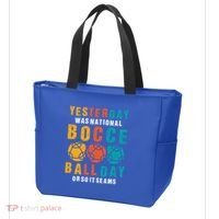 Yesterday Was National Bocce Ball Day Bocce Ball Gift Tote Bag thumb 3