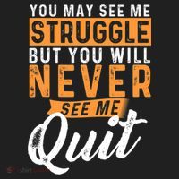 You Will Never See Me Quit Motivational Quote Inspiration Hat thumb 2