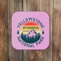 Yellowstone Wyoming Nature Hiking Outdoors Travel Coaster thumb 0