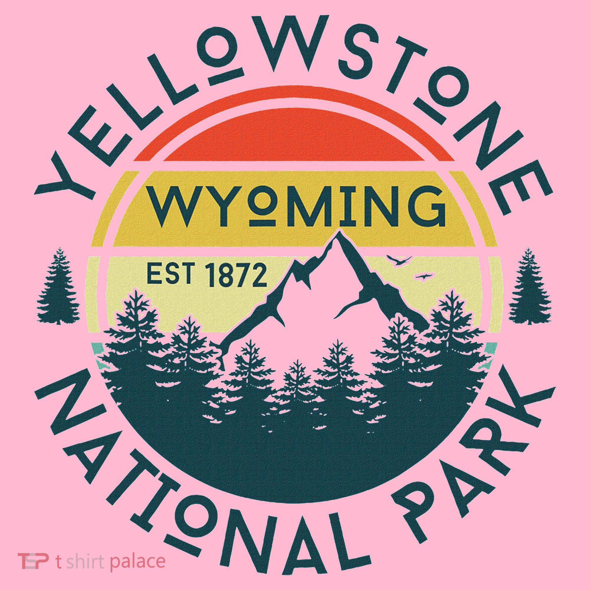Yellowstone Wyoming Nature Hiking Outdoors Travel Coaster