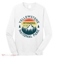 Yellowstone Wyoming Nature Hiking Outdoors Travel Long Sleeve Shirt thumb 0