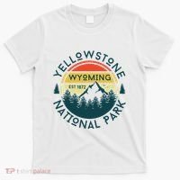 Yellowstone Wyoming Nature Hiking Outdoors Travel T-Shirt thumb 0