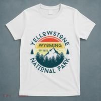 Yellowstone Wyoming Nature Hiking Outdoors Travel T-Shirt thumb 5