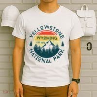Yellowstone Wyoming Nature Hiking Outdoors Travel T-Shirt thumb 6