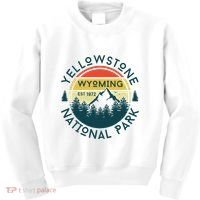 Yellowstone Wyoming Nature Hiking Outdoors Travel Kids Sweatshirt thumb 0