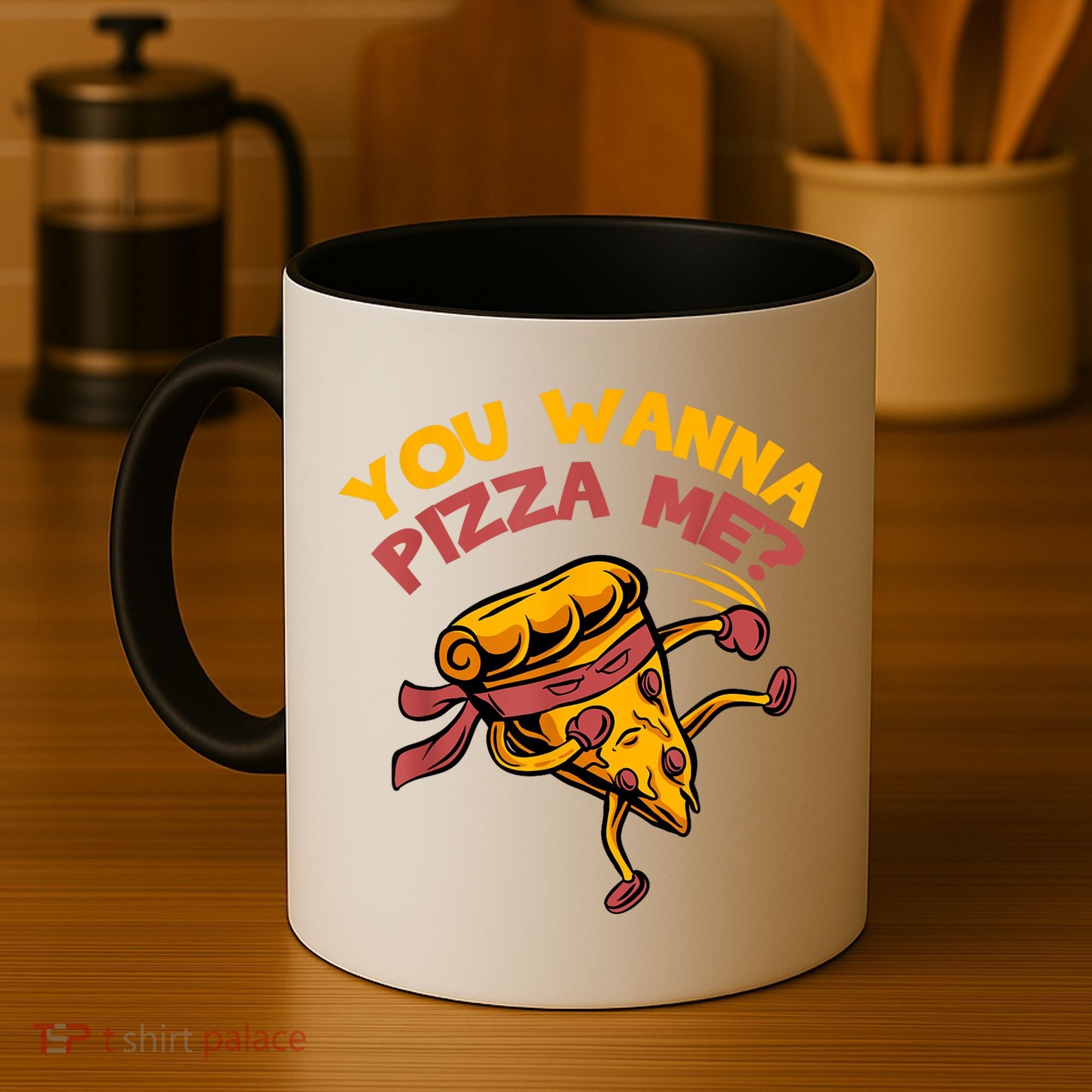 You Wanna Pizza Me Funny Foods Lovers Coffee Mug