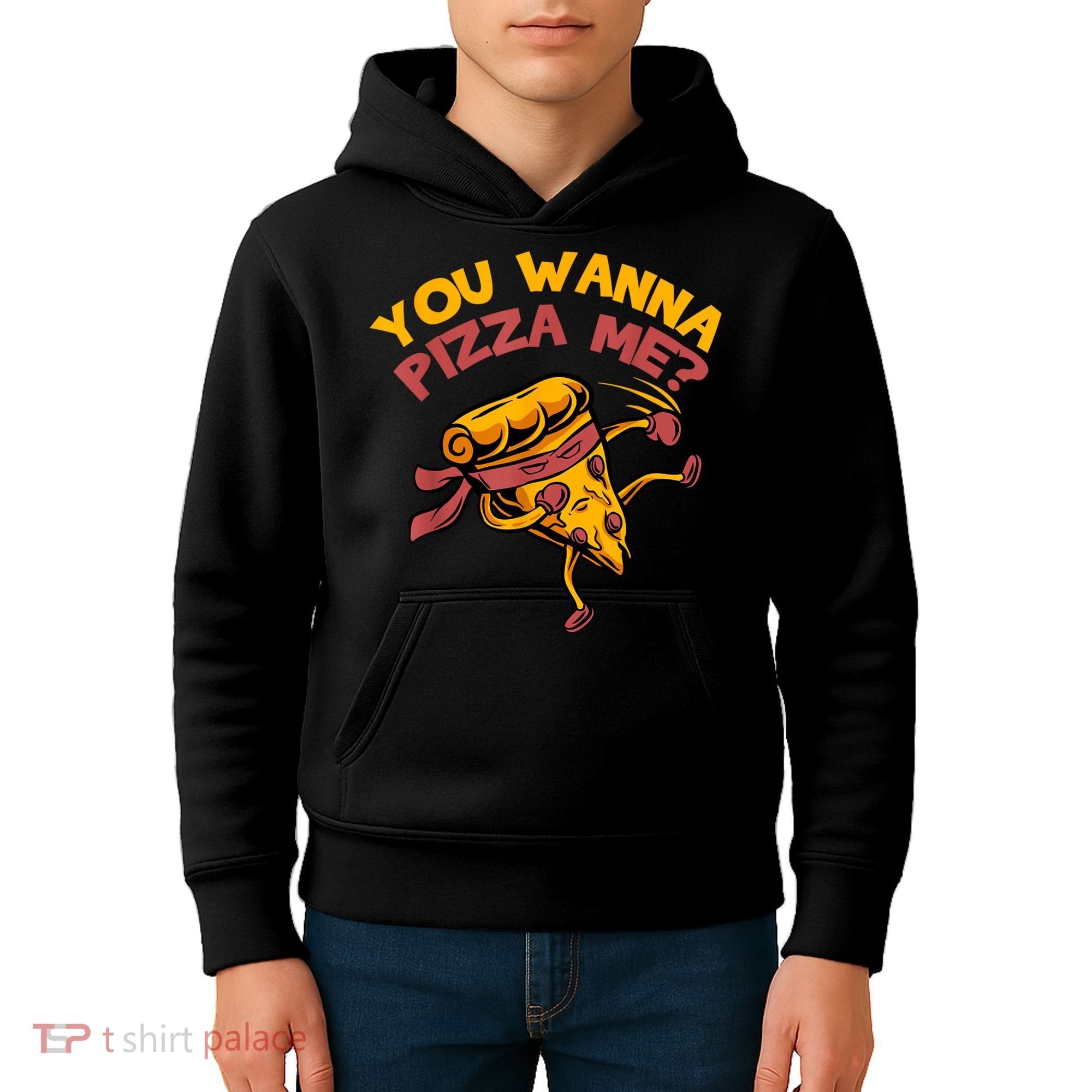 You Wanna Pizza Me Funny Foods Lovers Kids Hoodie