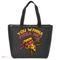 You Wanna Pizza Me Funny Foods Lovers Tote Bag thumb 0
