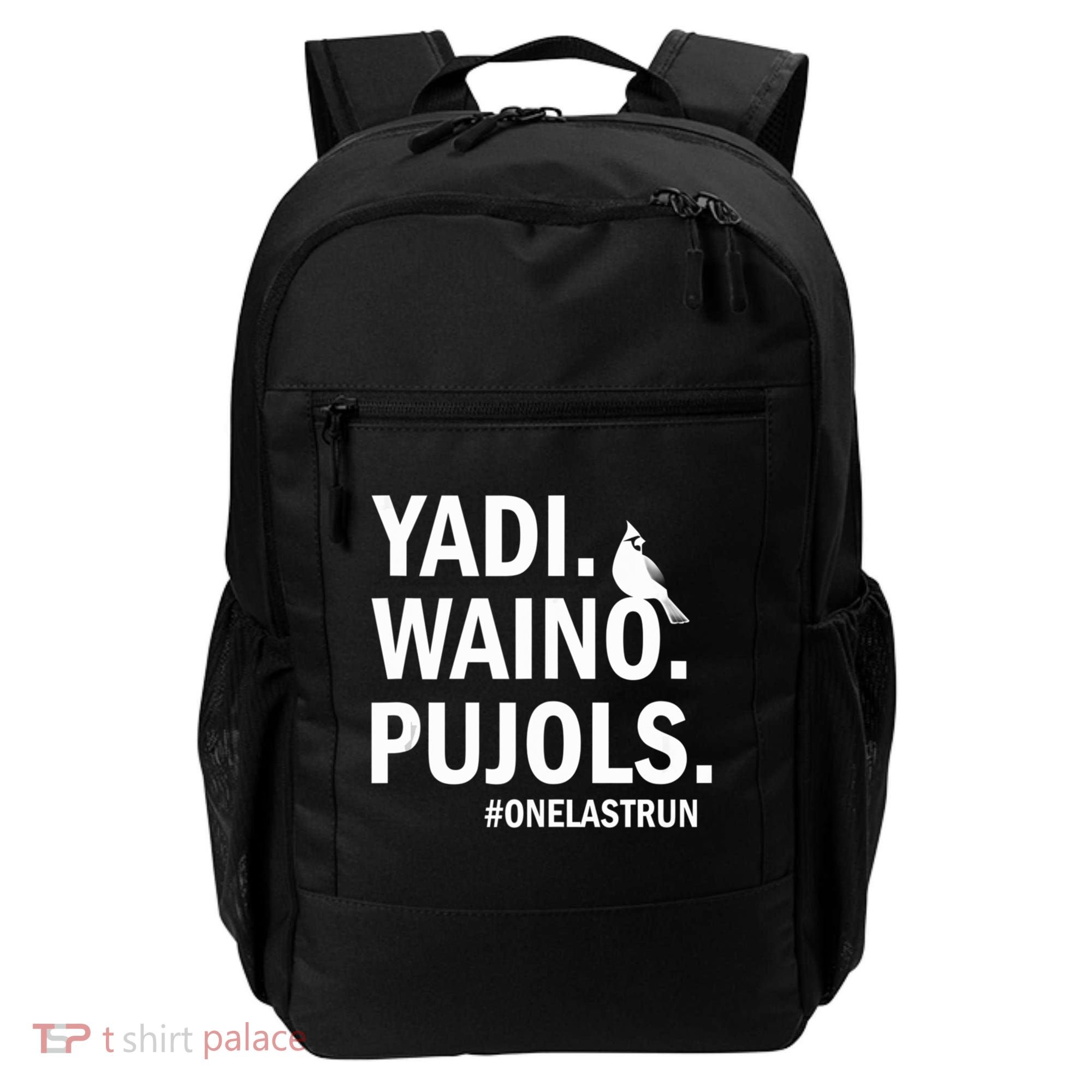 Yadi Waino Pujols #Onelastrun Baseball Softball Backpack