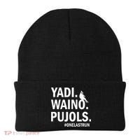 Yadi Waino Pujols #Onelastrun Baseball Softball Beanie thumb 0