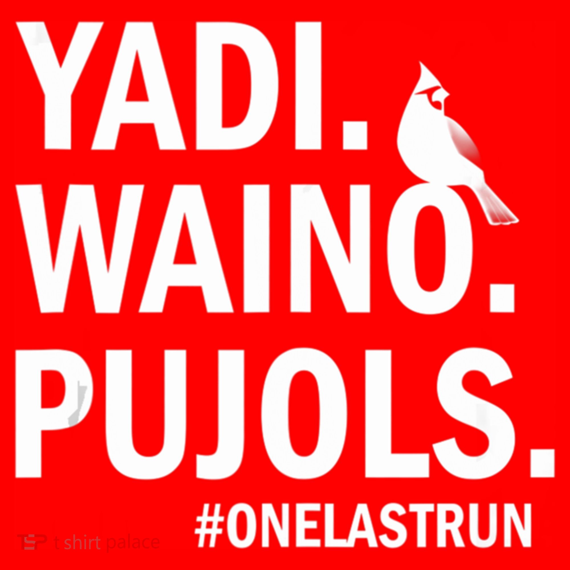 Yadi Waino Pujols #Onelastrun Baseball Softball Women's Tank Top