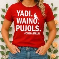Yadi Waino Pujols #Onelastrun Baseball Softball Women's T-Shirt thumb 2