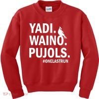 Yadi Waino Pujols #Onelastrun Baseball Softball Kids Sweatshirt thumb 0