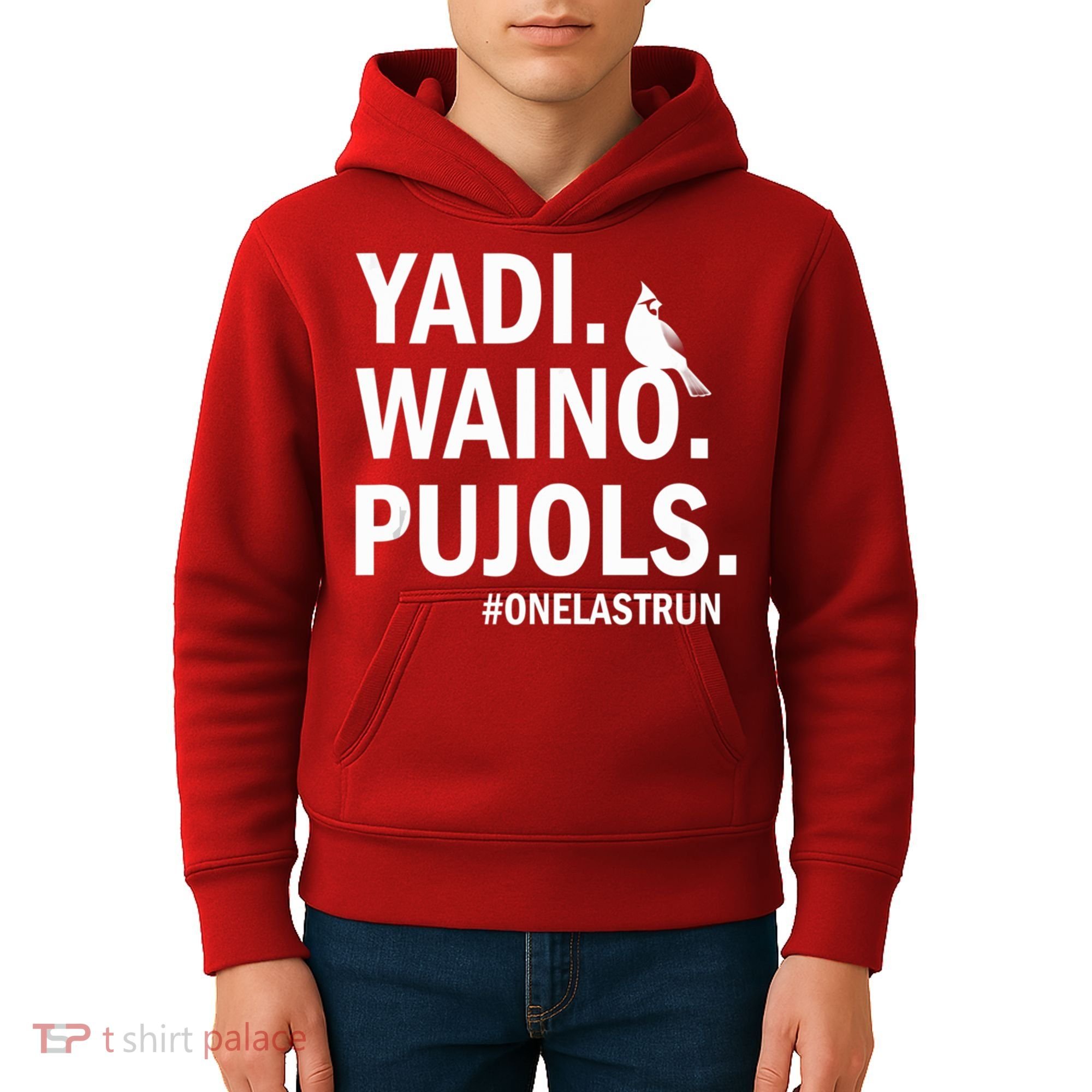 Yadi Waino Pujols #Onelastrun Baseball Softball Kids Hoodie