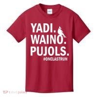 Yadi Waino Pujols #Onelastrun Baseball Softball Kids T-Shirt thumb 0