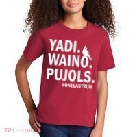 Yadi Waino Pujols #Onelastrun Baseball Softball Kids T-Shirt thumb 2