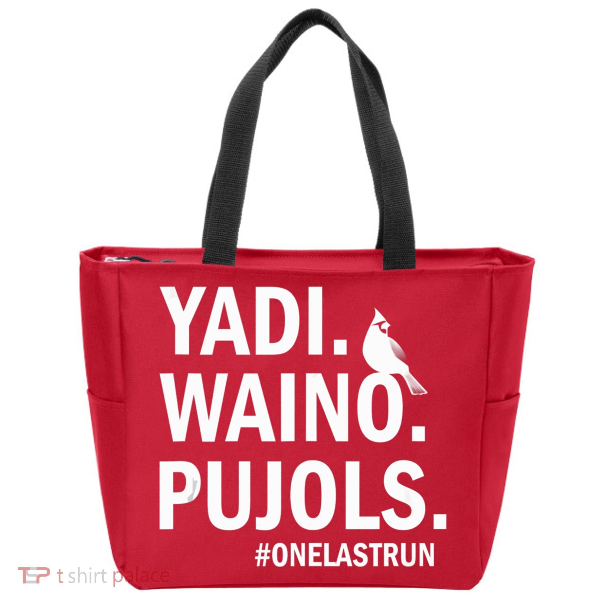 Yadi Waino Pujols #Onelastrun Baseball Softball Tote Bag