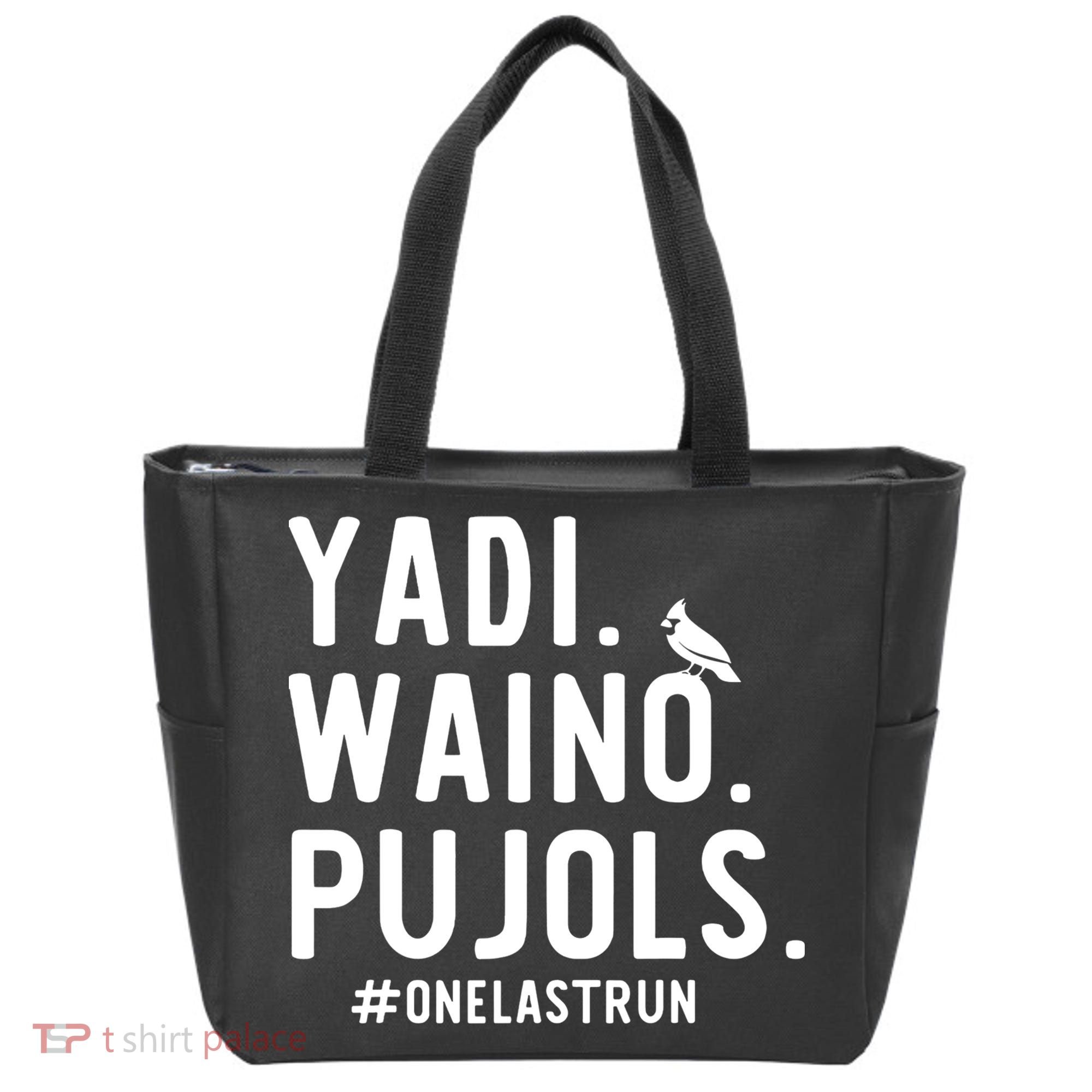 Yadi Waino Pujols One Last Run Tote Bag