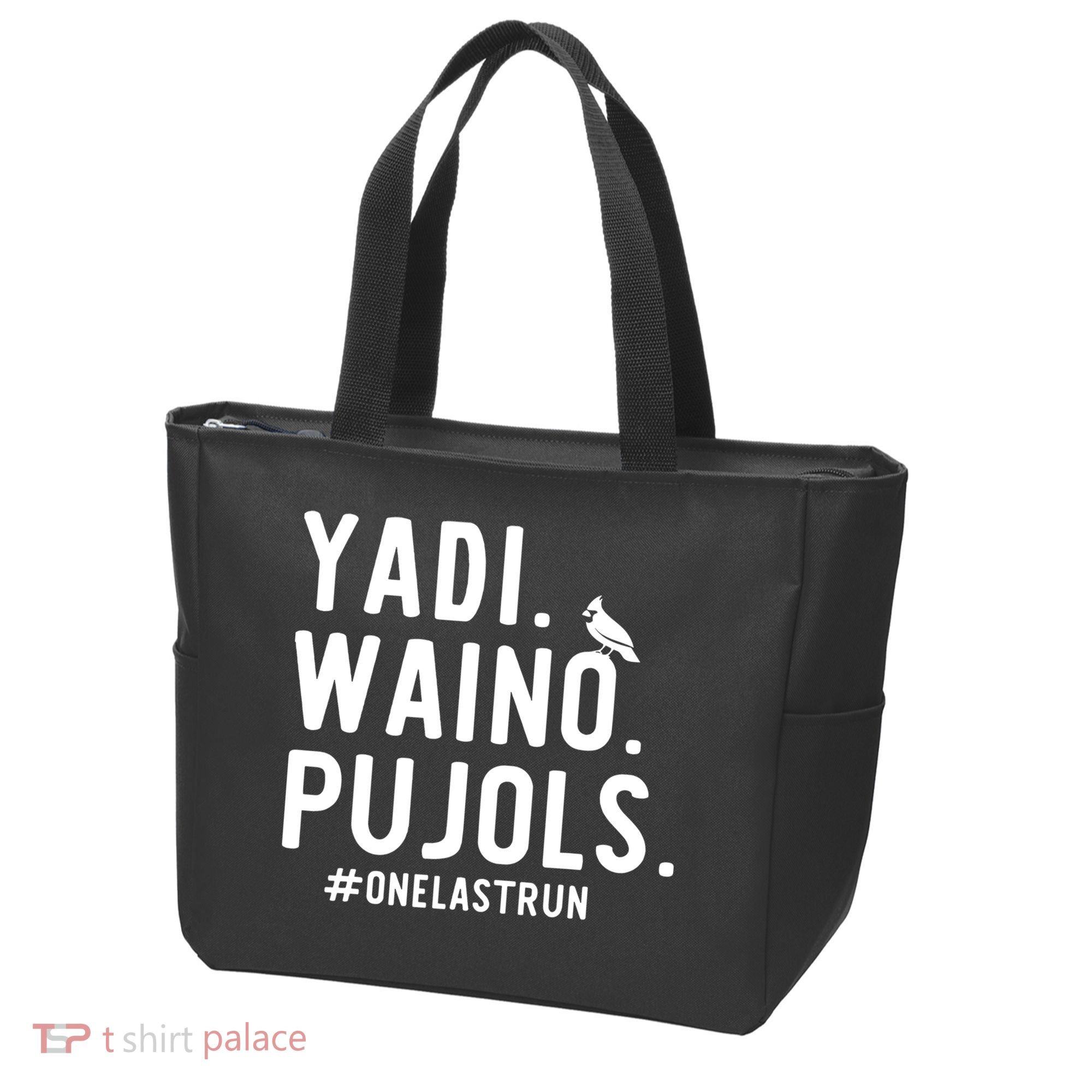 Yadi Waino Pujols One Last Run Tote Bag