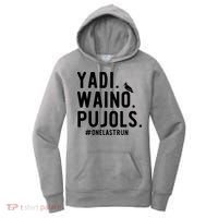 Yadi Waino Pujols One Last Run Women's Hoodie thumb 0