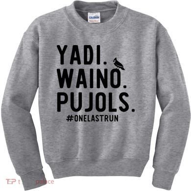 Yadi Waino Pujols One Last Run Kids Sweatshirt
