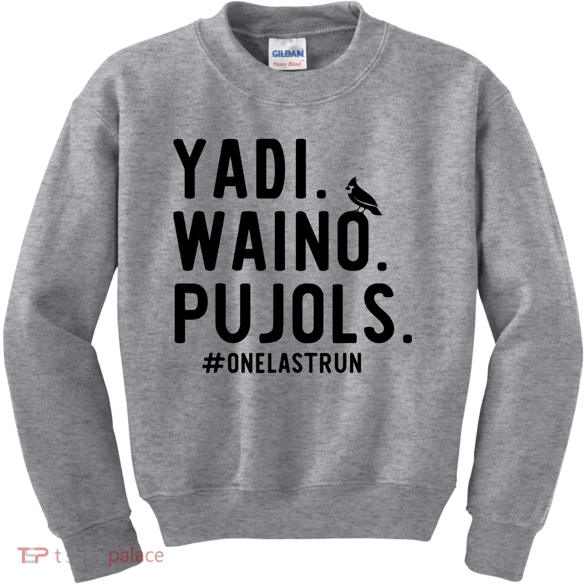 Yadi Waino Pujols One Last Run Kids Sweatshirt