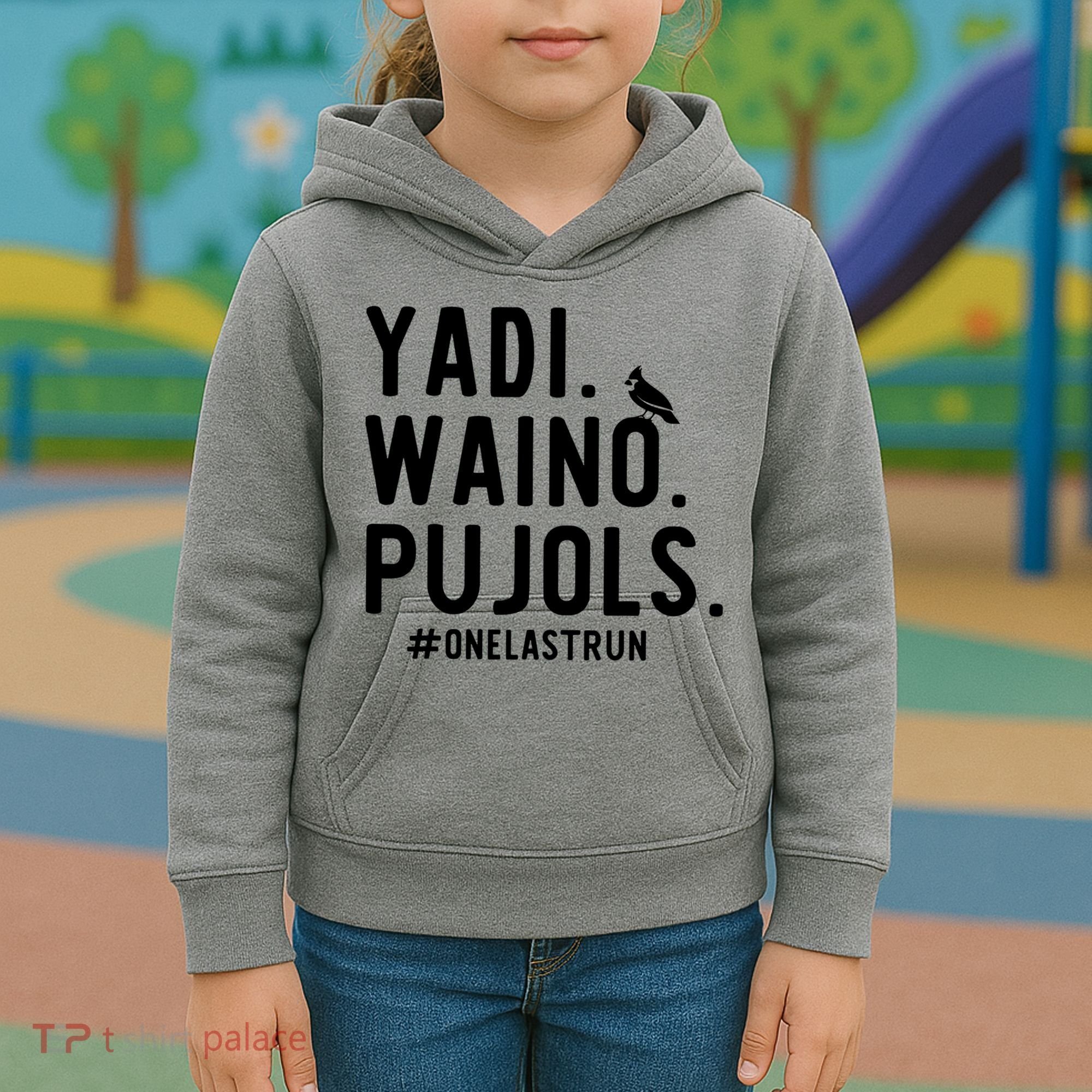 Yadi Waino Pujols One Last Run Kids Hoodie