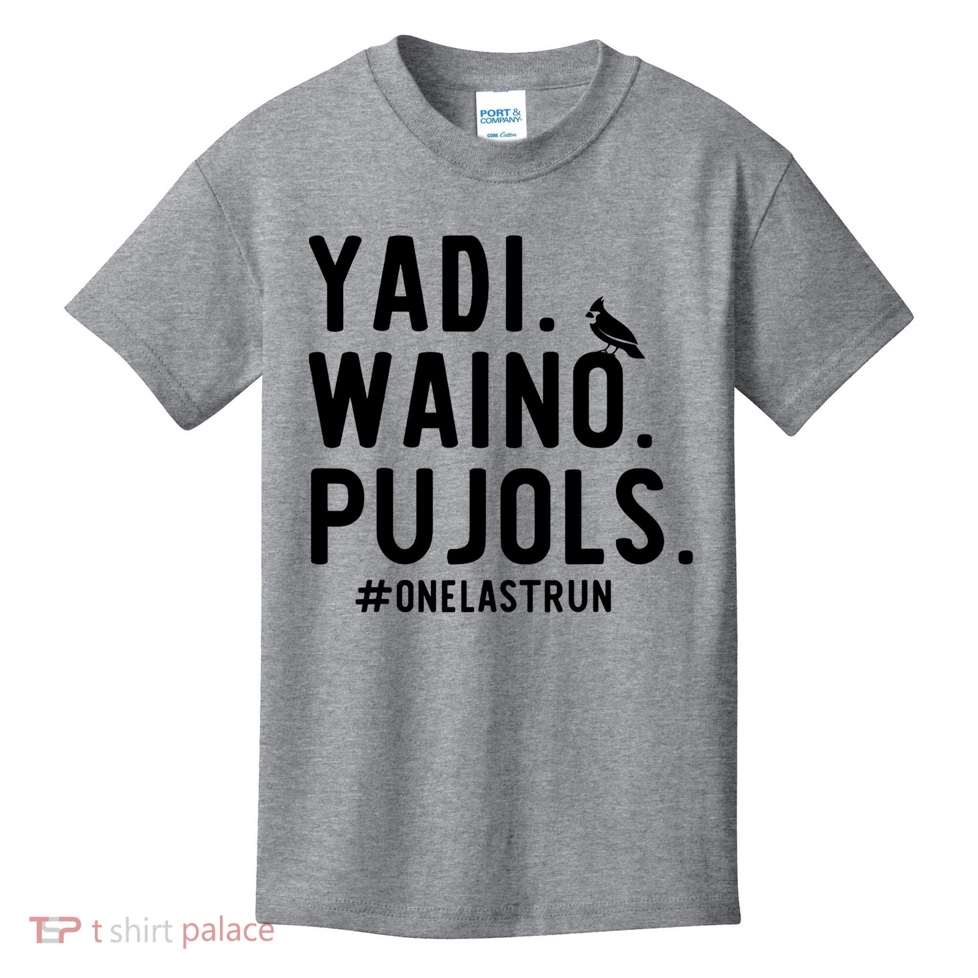 Yadi Waino Pujols One Last Run Kids T-Shirt