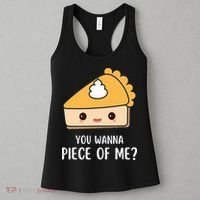 You Wanna Piece of Me Thanksgiving Funny Pumpkin Pie Women's Tank Top thumb 3