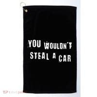 You WouldnT Steal A Car Funny Costume Pirate Theme Party Golf Towel thumb 0