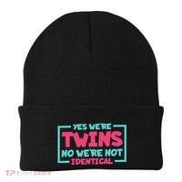 Yes WeRe Twins No WeRe Not Identical Twin Siblings Beanie thumb 0