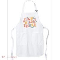 Young Wild & Three Retro Groovy 3rd Birthday Apron thumb 0