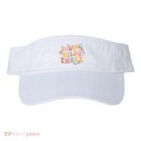 Young Wild & Three Retro Groovy 3rd Birthday Visor thumb 0
