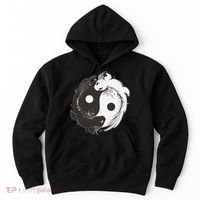 Yin Yang Axolotls  Zen Axolotl Meditation Yoga   Hoodie thumb 0