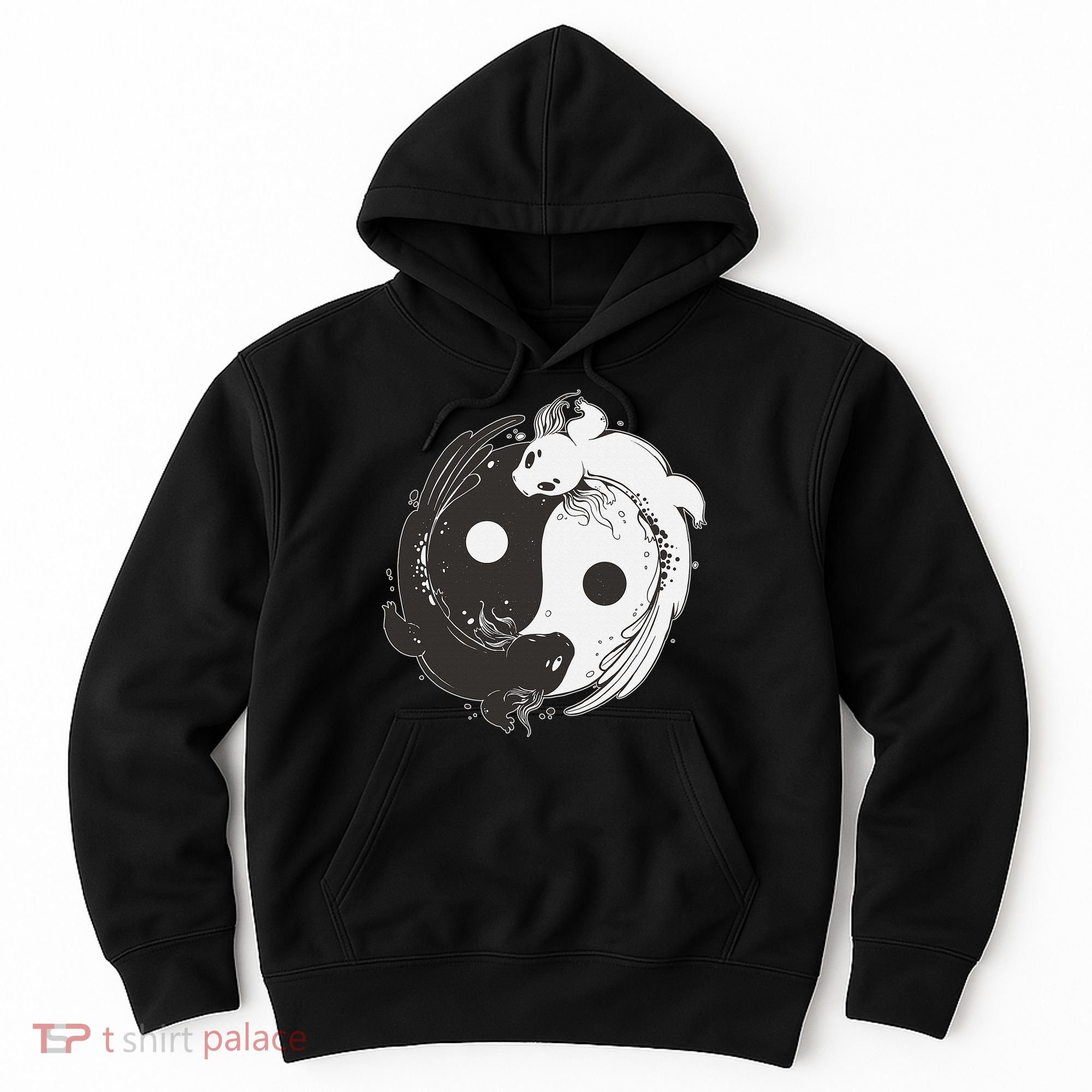 Yin Yang Axolotls  Zen Axolotl Meditation Yoga   Hoodie