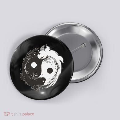 Yin Yang Axolotls  Zen Axolotl Meditation Yoga   Button