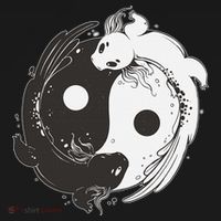Yin Yang Axolotls  Zen Axolotl Meditation Yoga   Women's Hoodie thumb 2