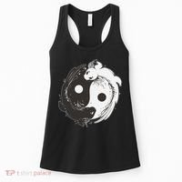 Yin Yang Axolotls  Zen Axolotl Meditation Yoga   Women's Tank Top thumb 0