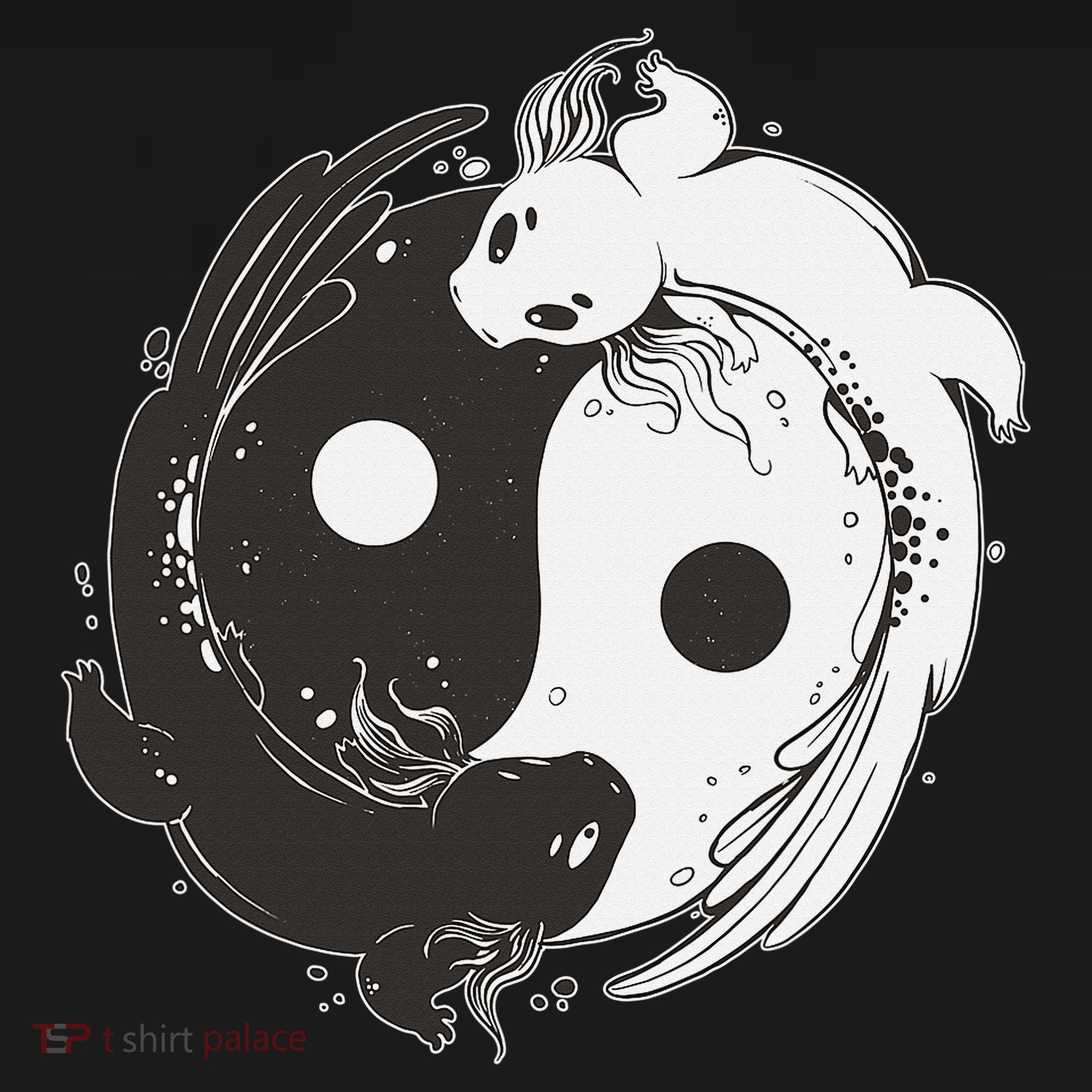 Yin Yang Axolotls  Zen Axolotl Meditation Yoga   Women's Tank Top