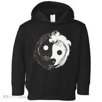Yin Yang Axolotls  Zen Axolotl Meditation Yoga   Toddler Hoodie thumb 0