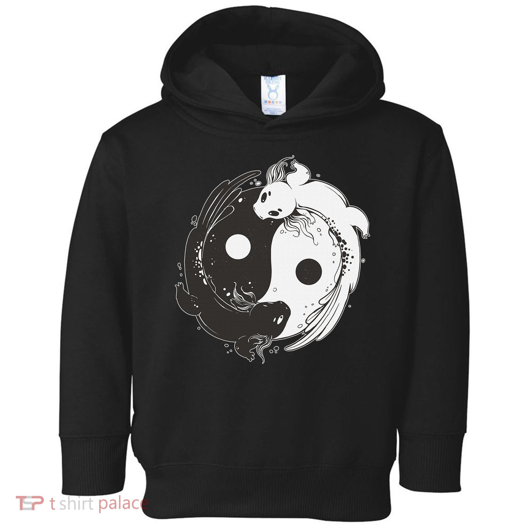 Yin Yang Axolotls  Zen Axolotl Meditation Yoga   Toddler Hoodie